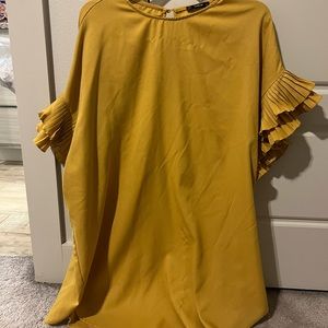Mustard yellow dress
